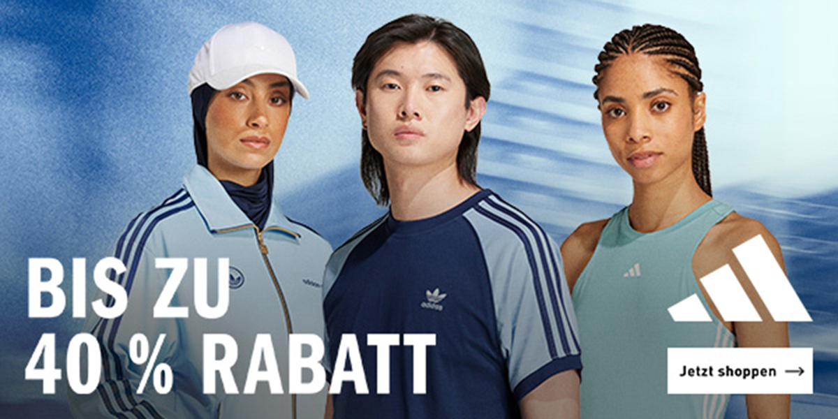 Adidas bis zu 40% Rabatt Trio in Sportklamotten